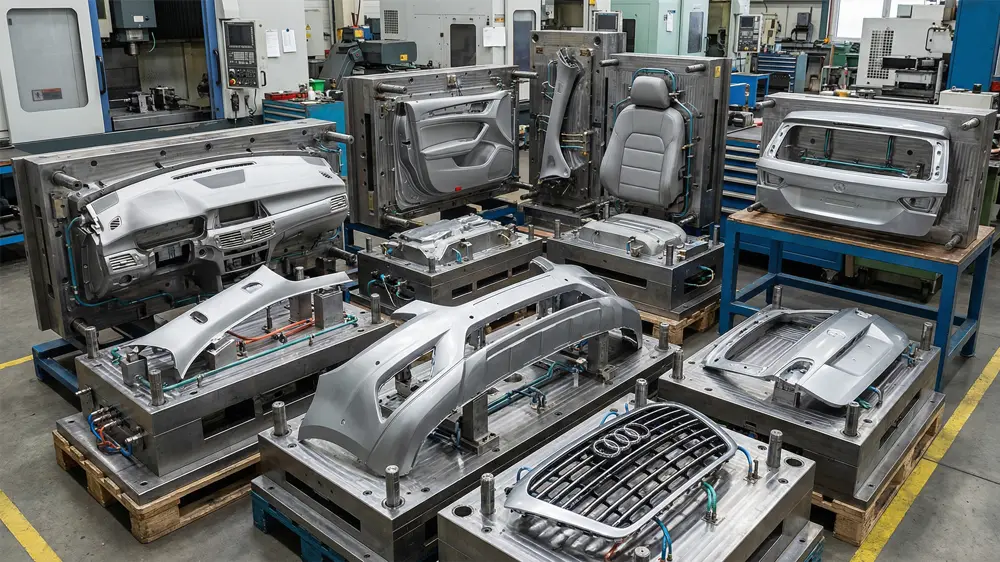 Automobilové interiérové ​​a exteriérové ​​vstrekovacie formy