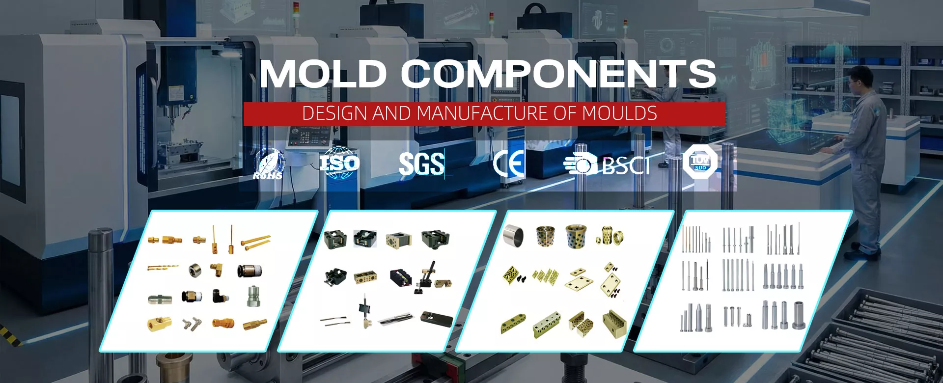 Prispôsobené štandardné presné základne foriem