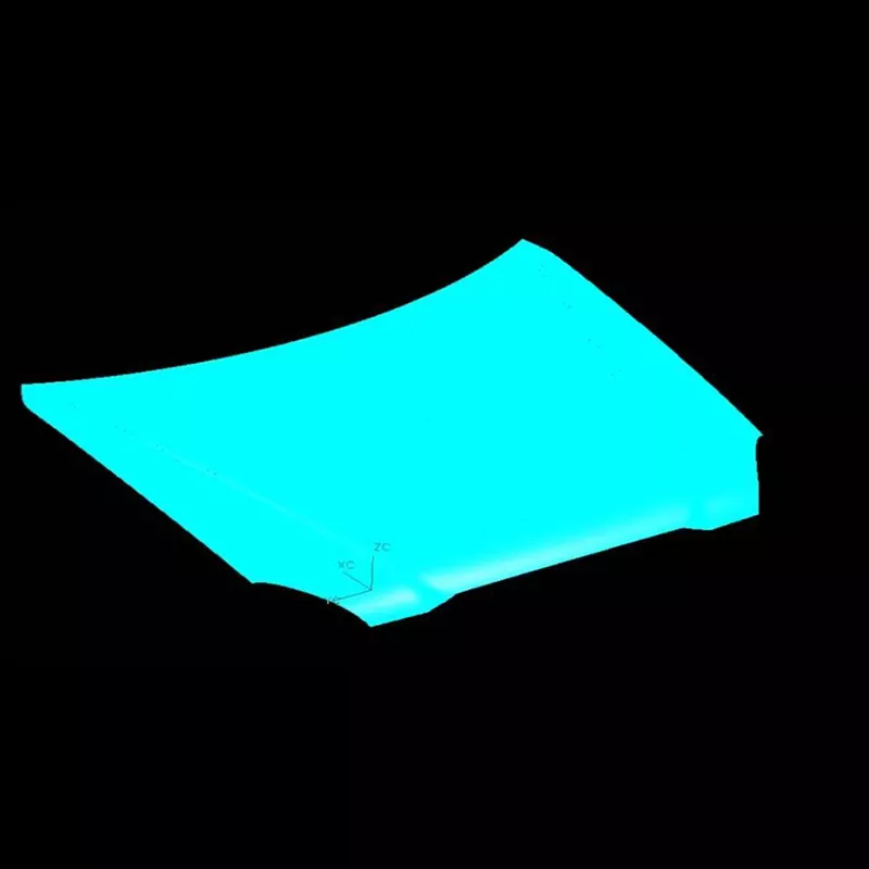 Lisovacia raznica vonkajšieho panelu automobilovej kapoty