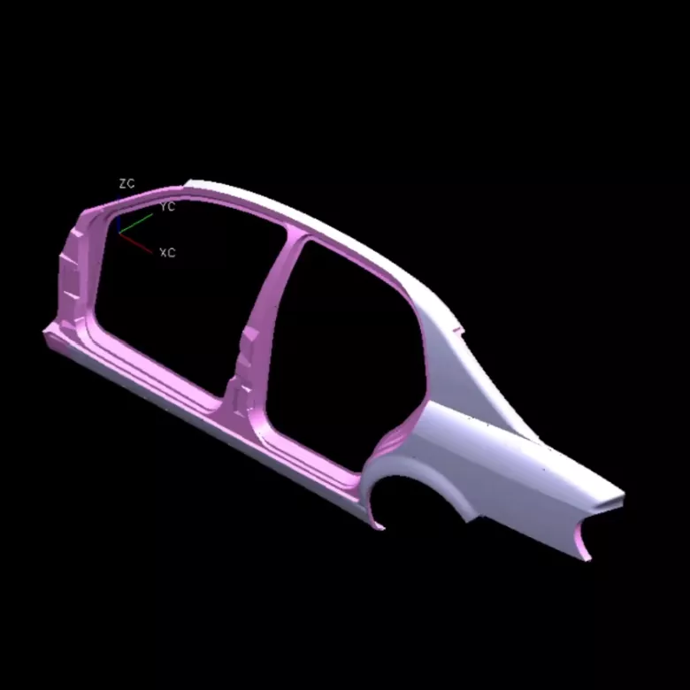 Automobilový lis na pravý bočný panel