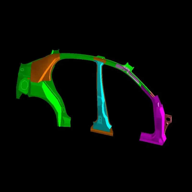 Automotive Bočný panel Vnútorné montážne razidlá