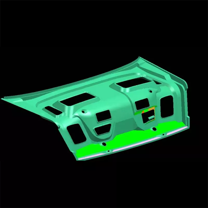 Lisovacia matrica na vnútorný panel veka automobilového kufra